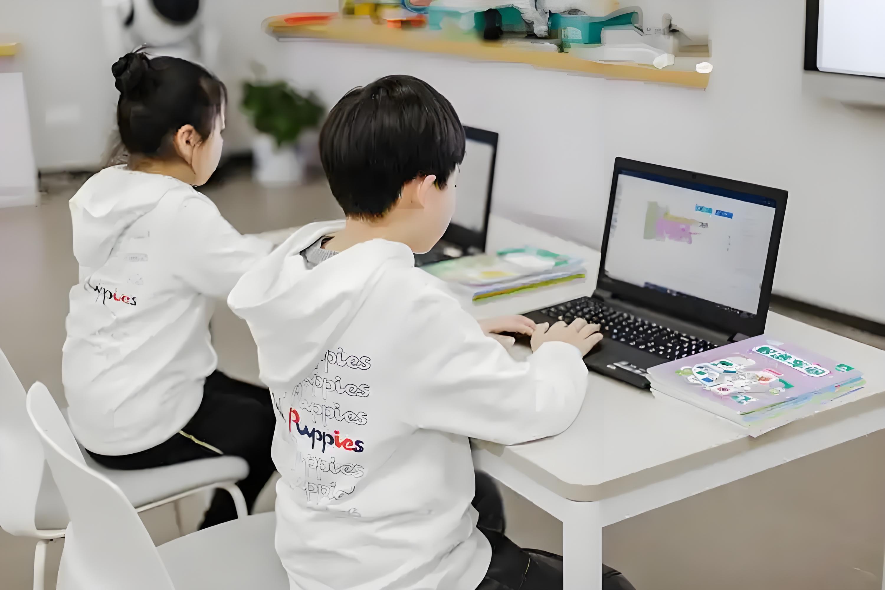 学生参与AI实践活动 2